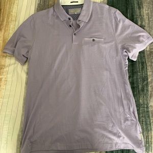 Ted Baker Purple Collared Shirt